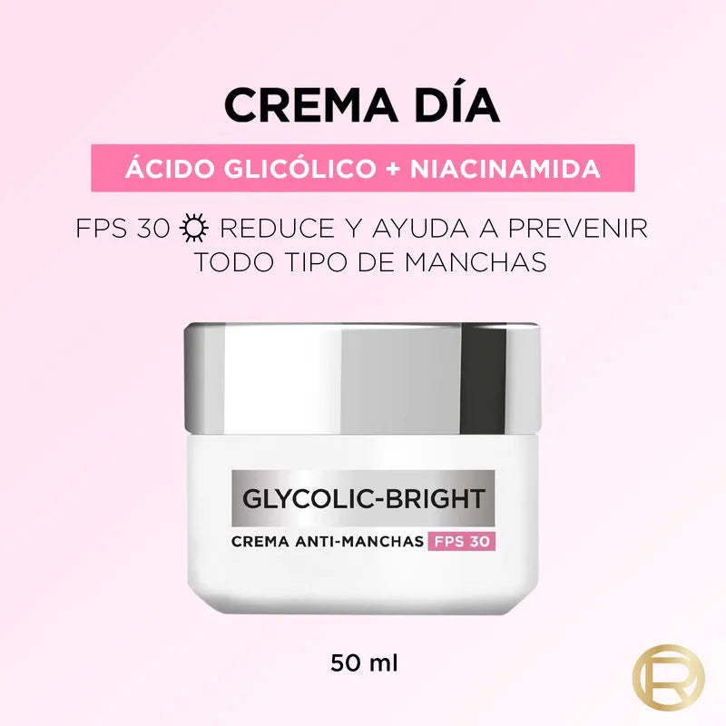 L’Oréal Paris Glycolic-Bright Crema de día Anti-Manchas