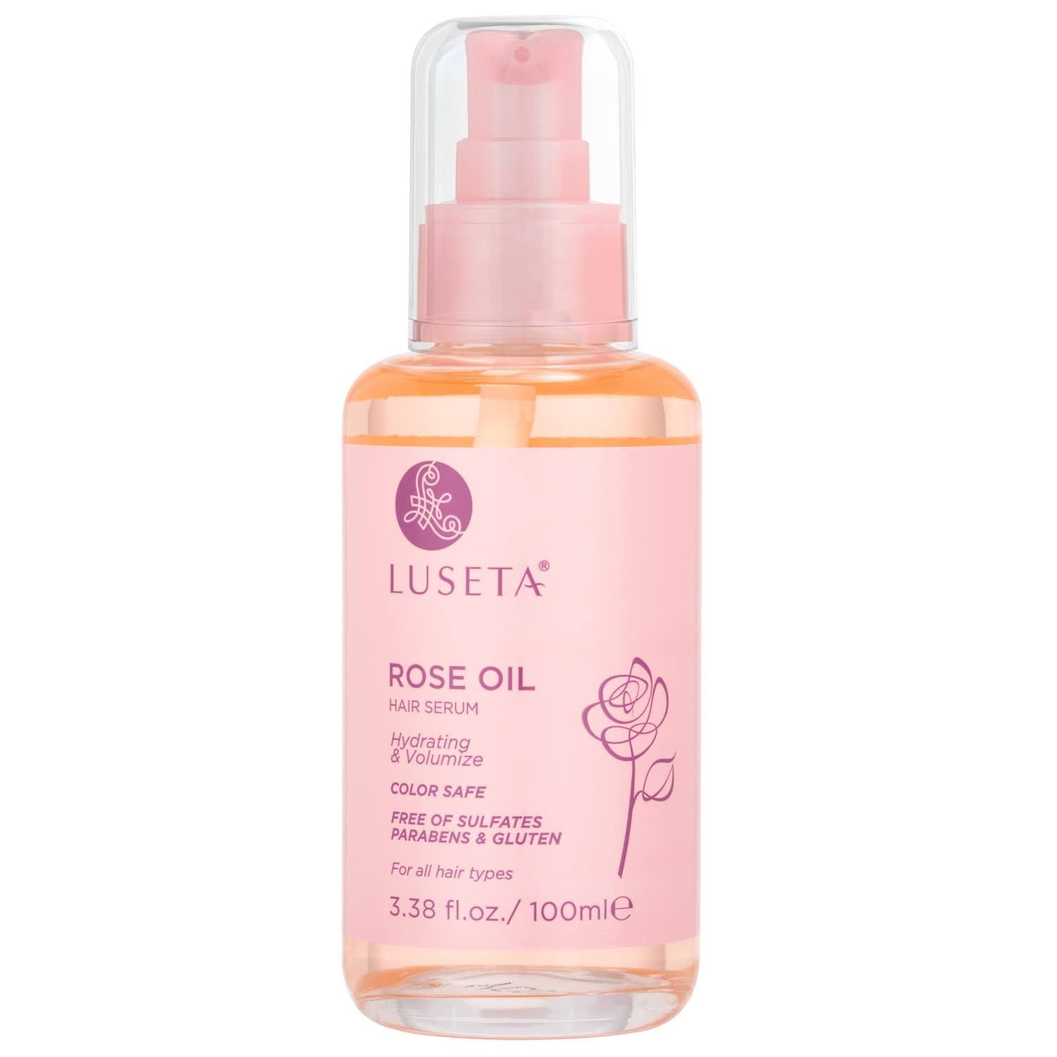 Luseta Rose Oil Hair Serum Hydrating & Volumize