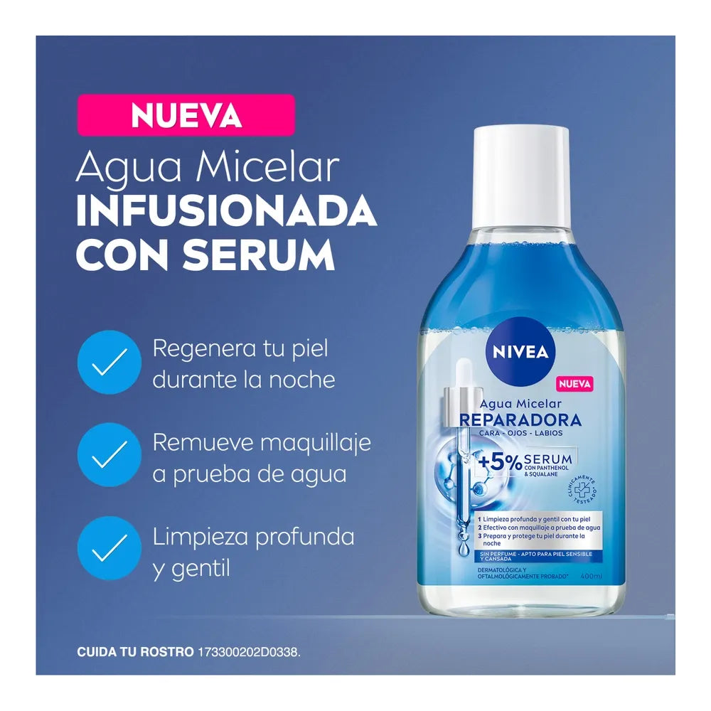 Nivea Agua Micelar Reparadora +5% Serum