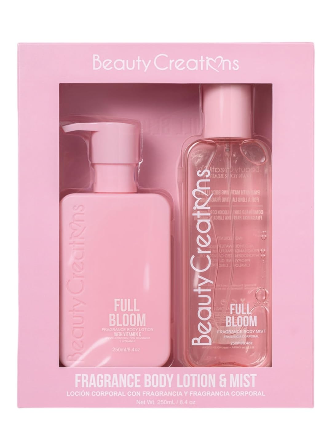 Beauty Creations Body Lotion and Fragance Set Full Bloom