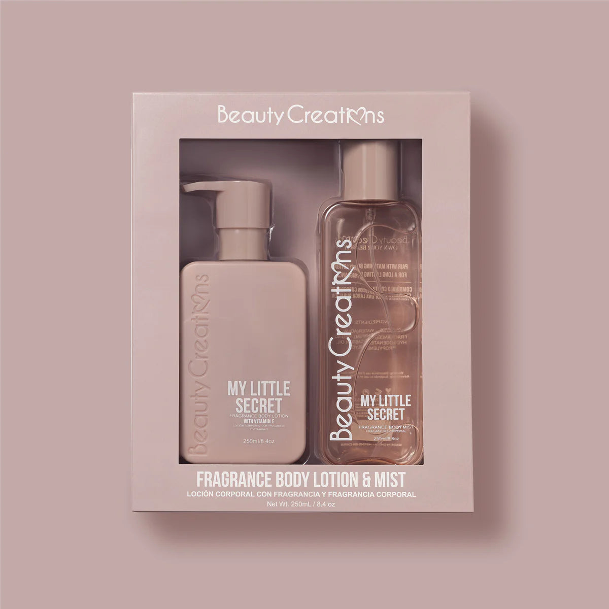 Beauty Creations Body Lotion and Fragance Set My Little Secret