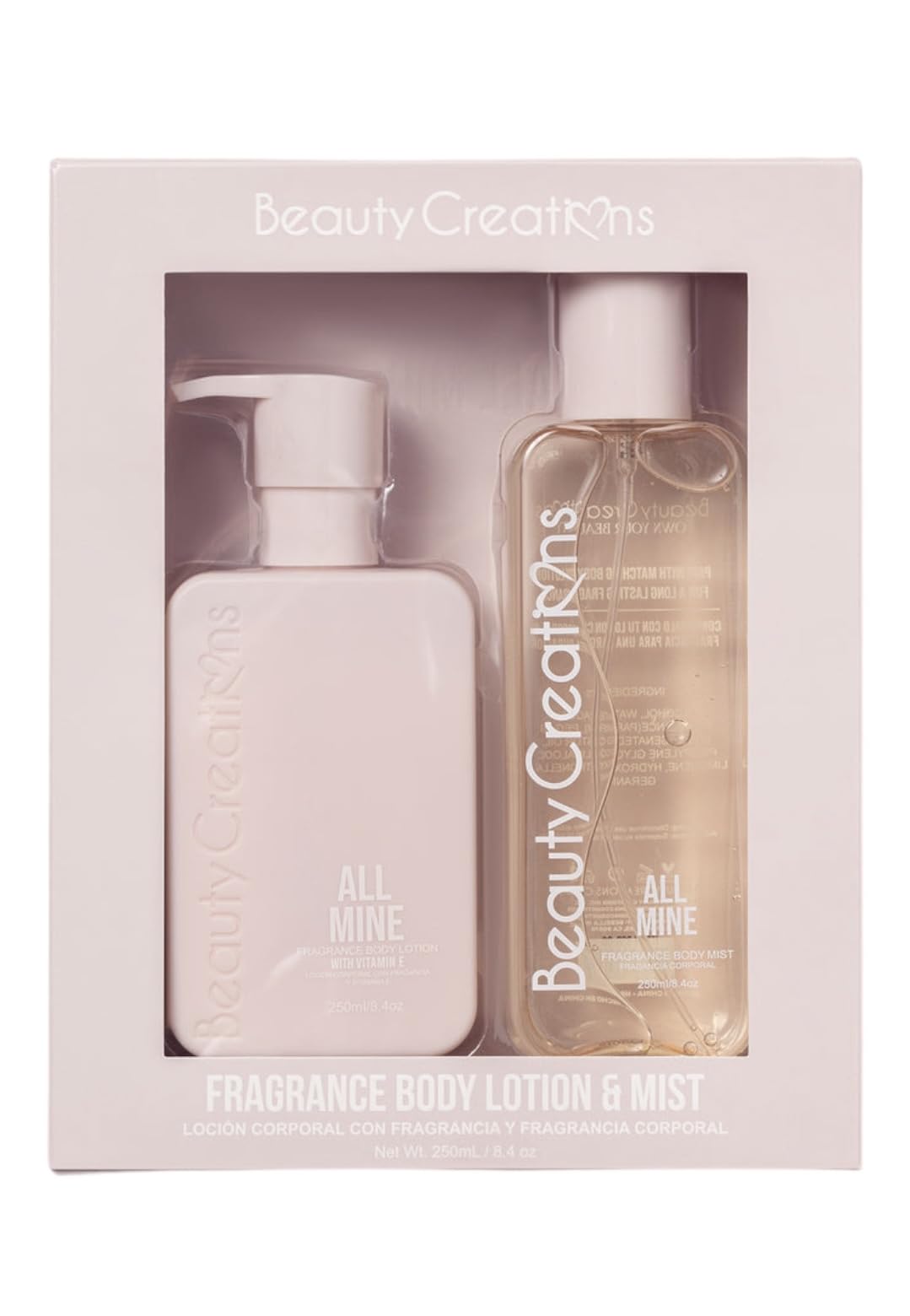 Beauty Creations Body Lotion and Fragance Set All Mine