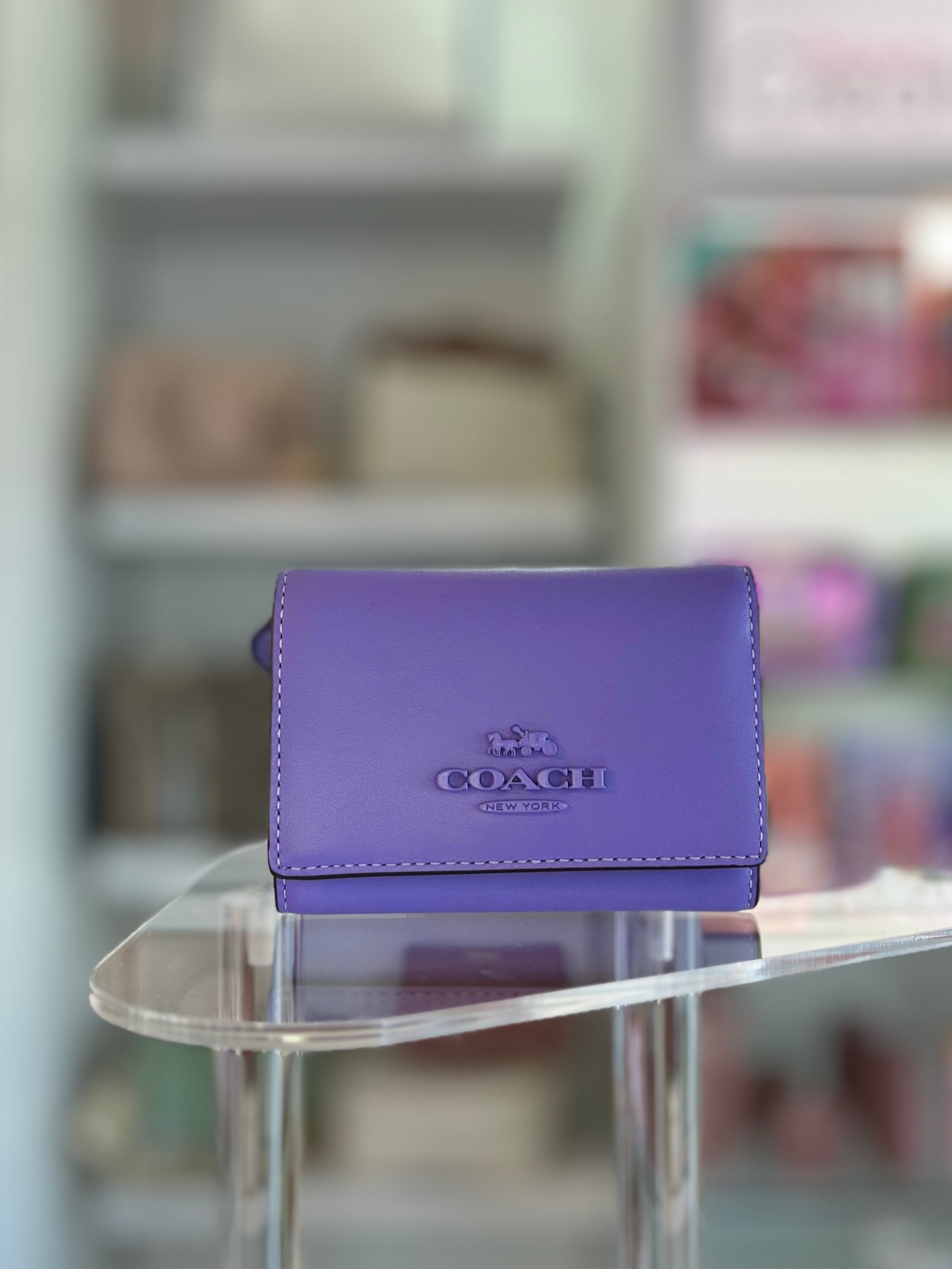 Coach Purple Basic Tarjetero