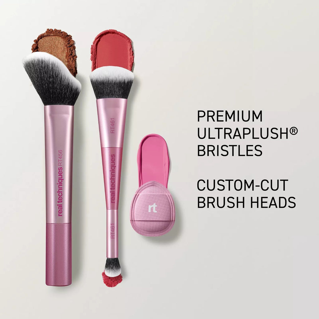 Real Techniques Cheeky Trio Makeup Brush & Sponge Set