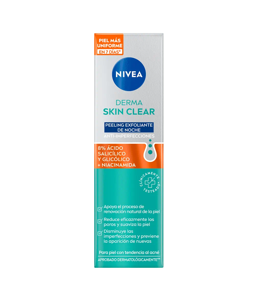 Nivea Derma Skin Clear Peeling Exfoliante de Noche