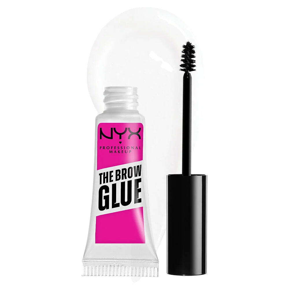 NYX Professional Makeup The Brow Glue Extreme Hold Eyebrow Setting Gel, 16 Hour