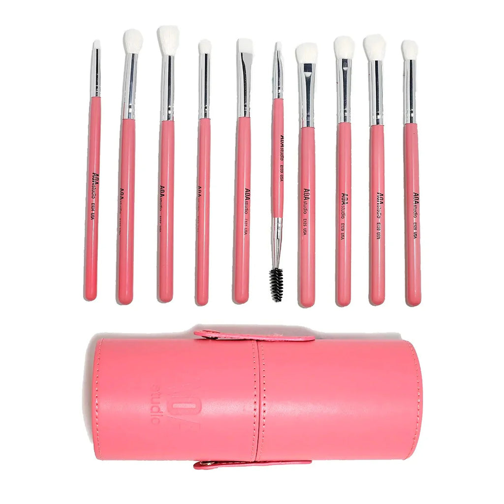 Set de Brochas para Ojos Rosa AOA
