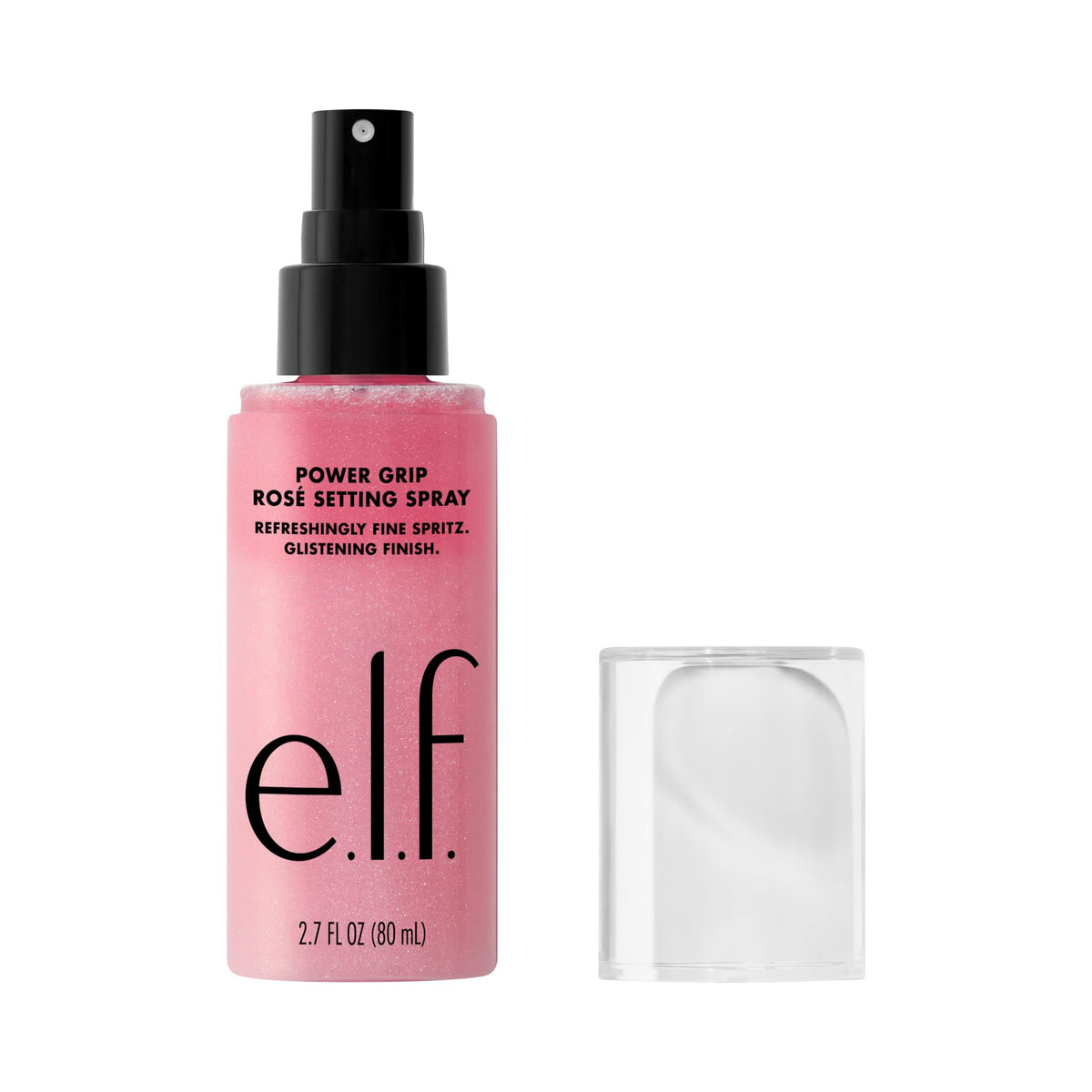 e.l.f. Power Grip Rosé - Spray fijador, acabado brillante y cristalino