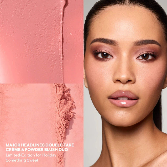 Patrick ta Crème & Powder Blush Duo & Lip Balm Makeup Gift Set- Something Sweet (Vanilla Chai)