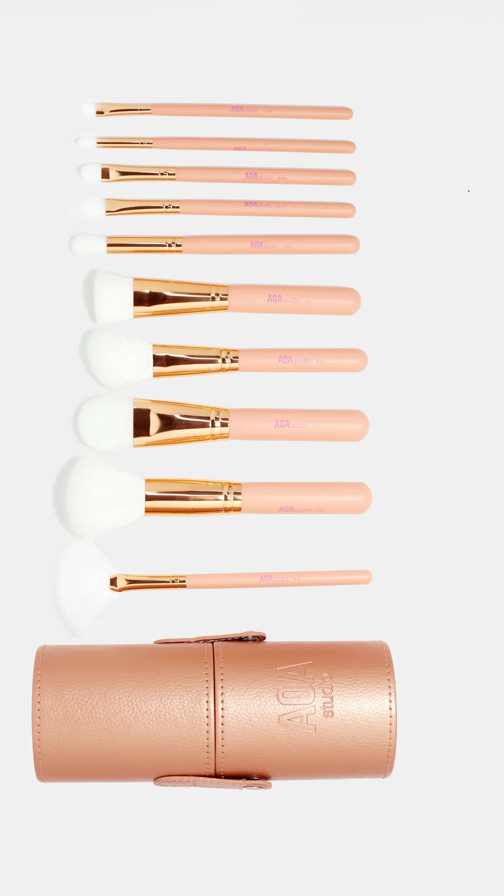 Rose Gold Brush Set + Case AOA Studio