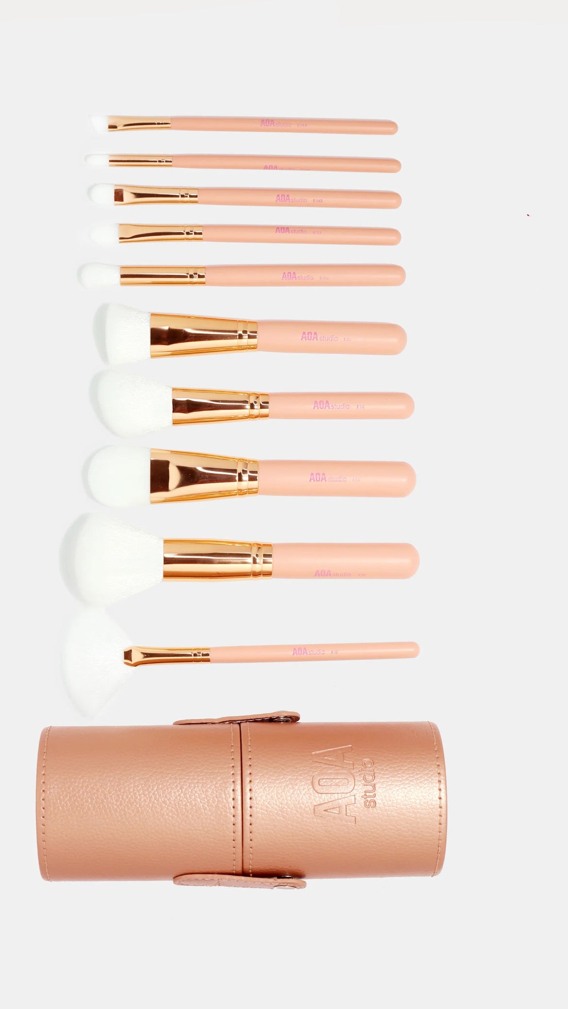 Rose Gold Brush Set + Case AOA Studio