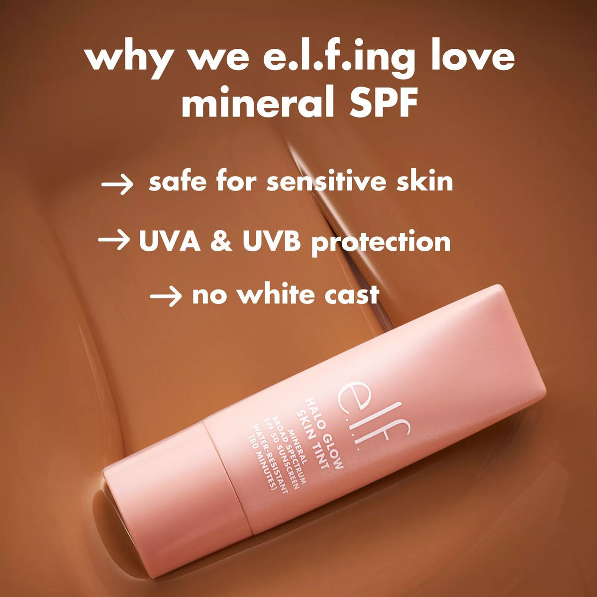 Elf Halo Glow Skin Tint Mineral SPF 50