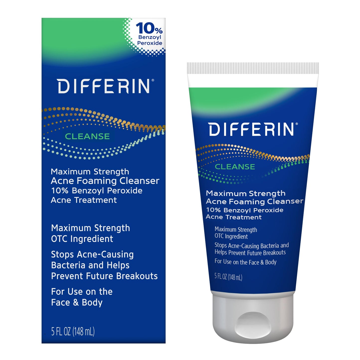 Differin Daily Deep Cleanser 10% Benzoyl