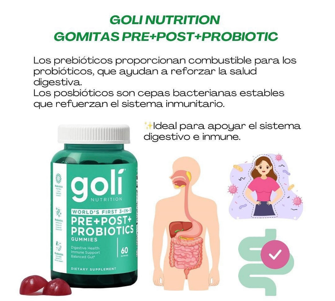 Goli Pre+ Post+ Probiotics Gummies