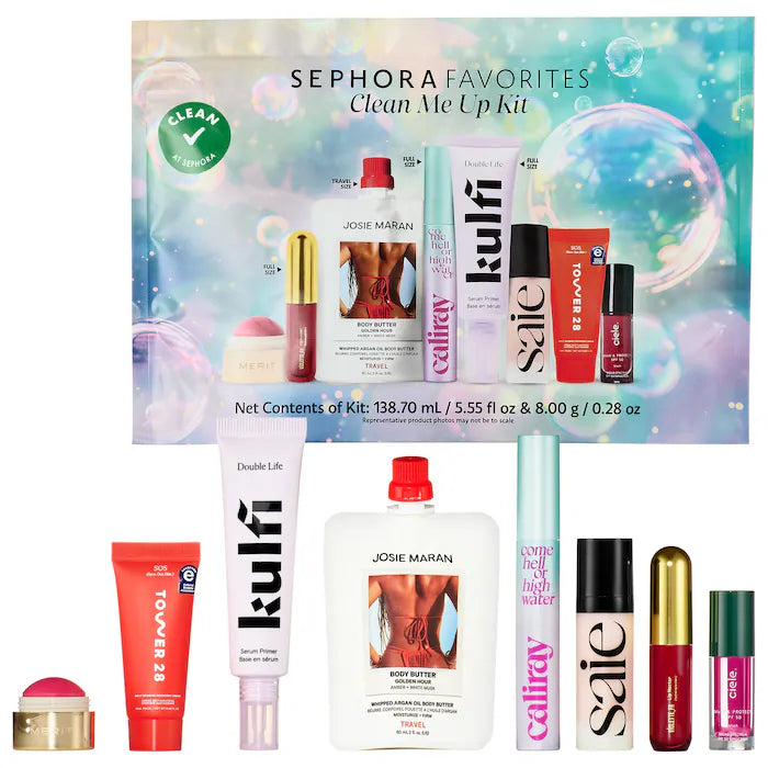 Sephora Clean Me Up Kit Makeup Valué Set