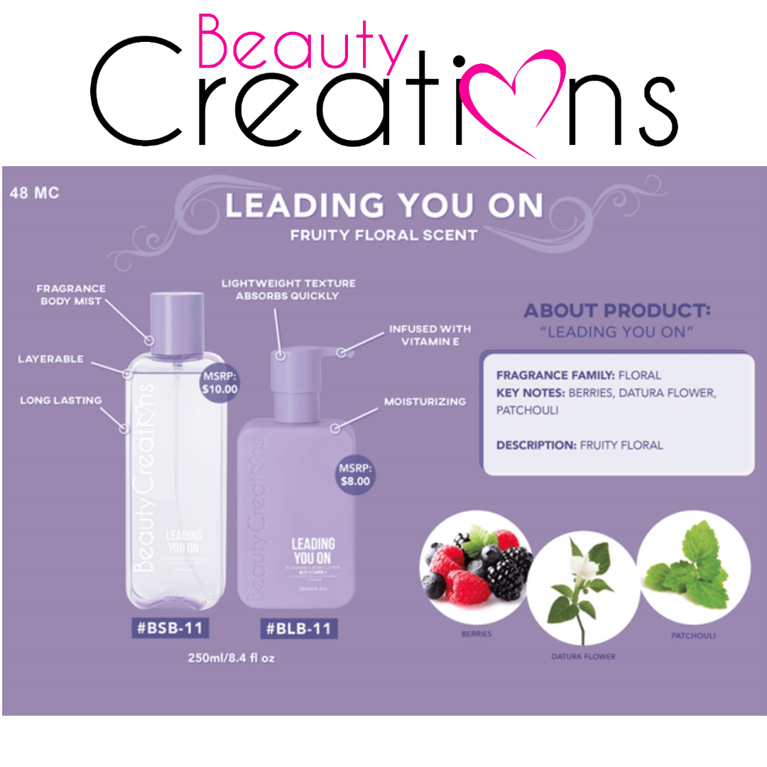 Beauty Creations Lotion and Mist Set - Leading You On