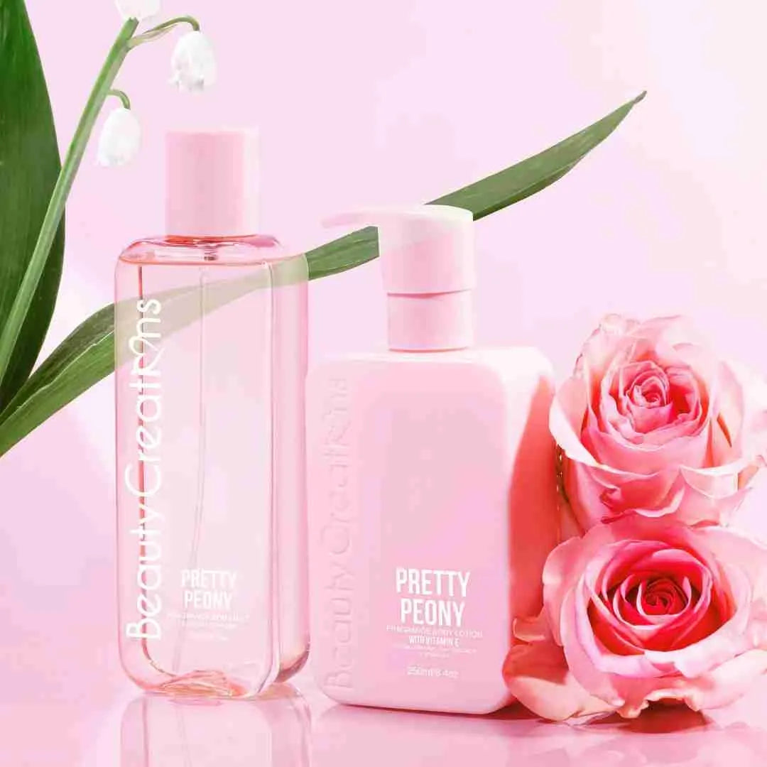 Beauty Creations Body Lotion and Fragance Set Pretty Peony