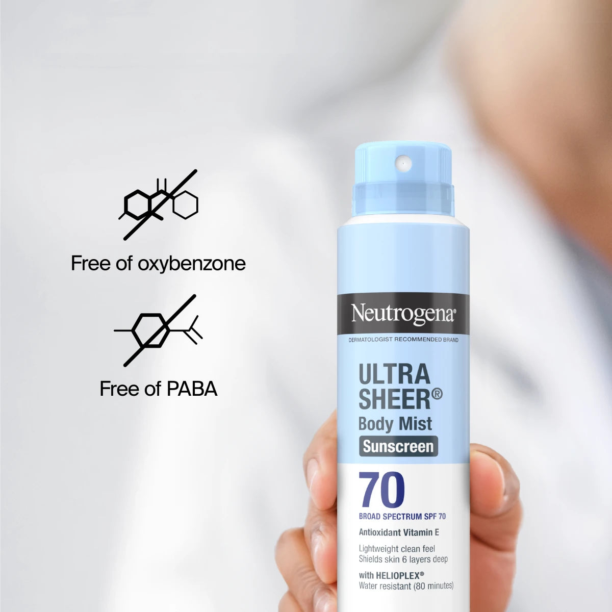 Neutrogena Ultra Sheer Lightweight Sunscreen Spray SPF 70