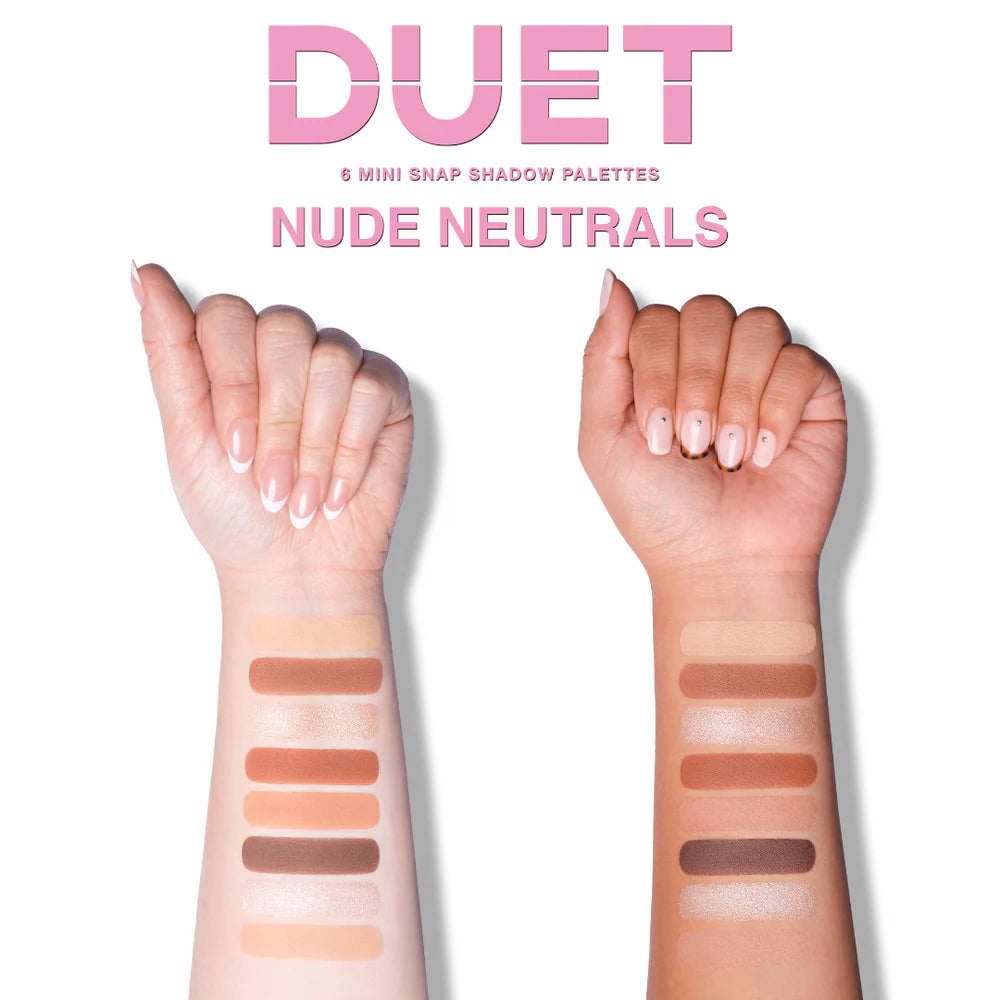 Beauty Creations Duet Mini Snap Palette Paleta de Sombras 8 tonos Nude Neutrals