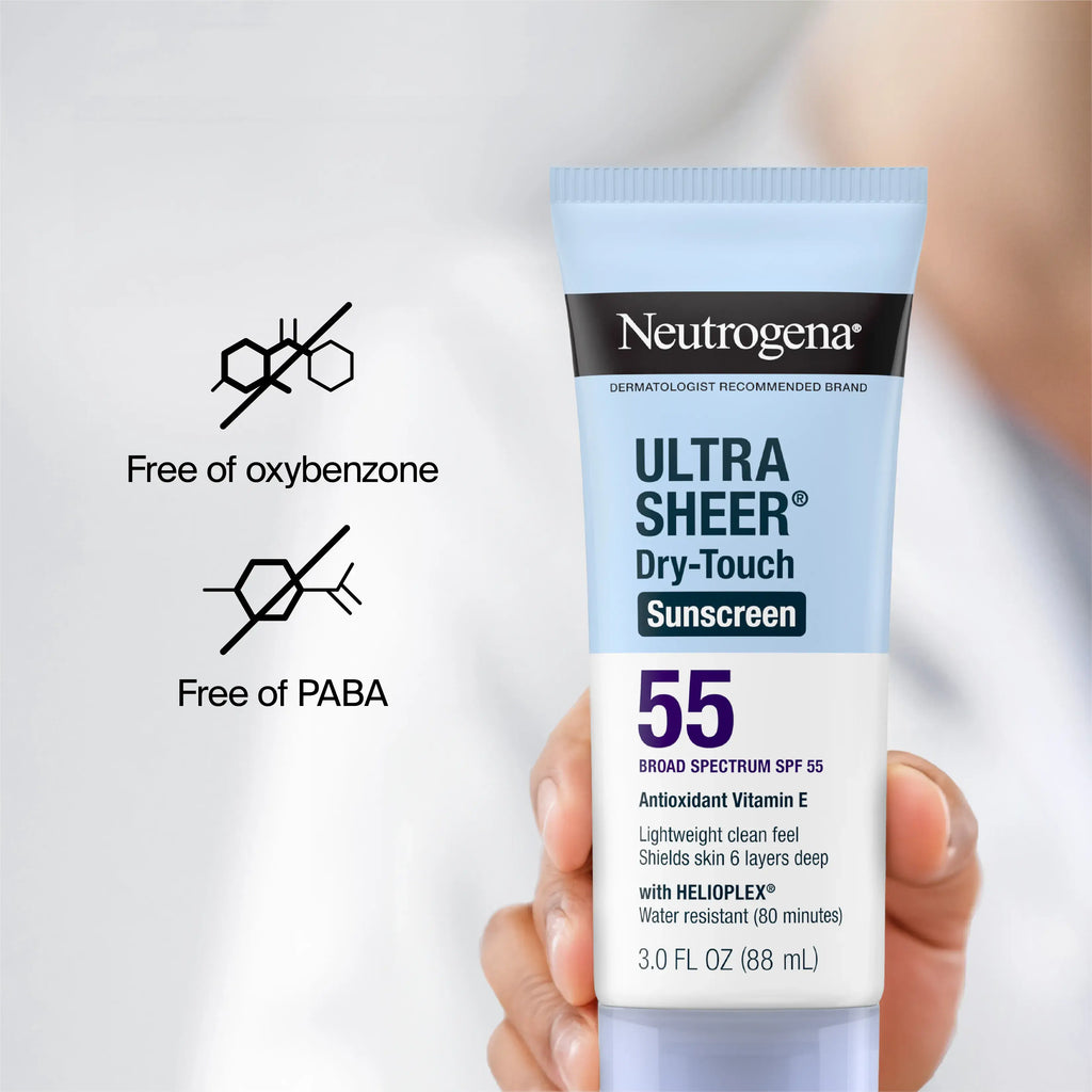 Neutrogena Ultra Sherry Dry Touch Sunscreen No Comedogenico SPF55