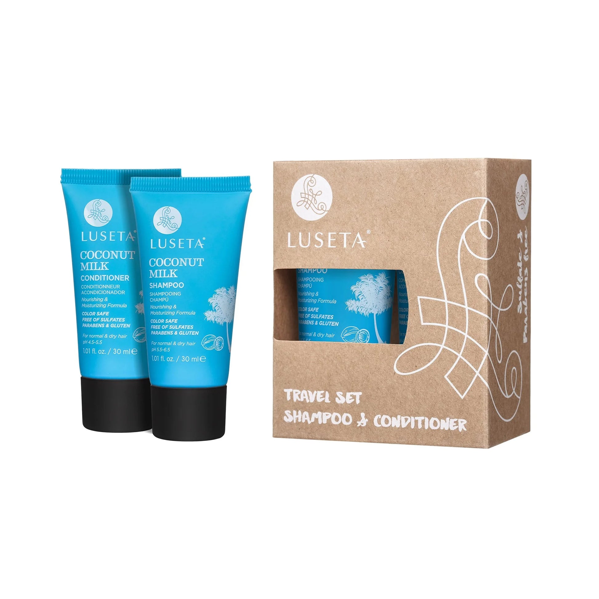 Luseta Coconut Milk Travel Set Duo