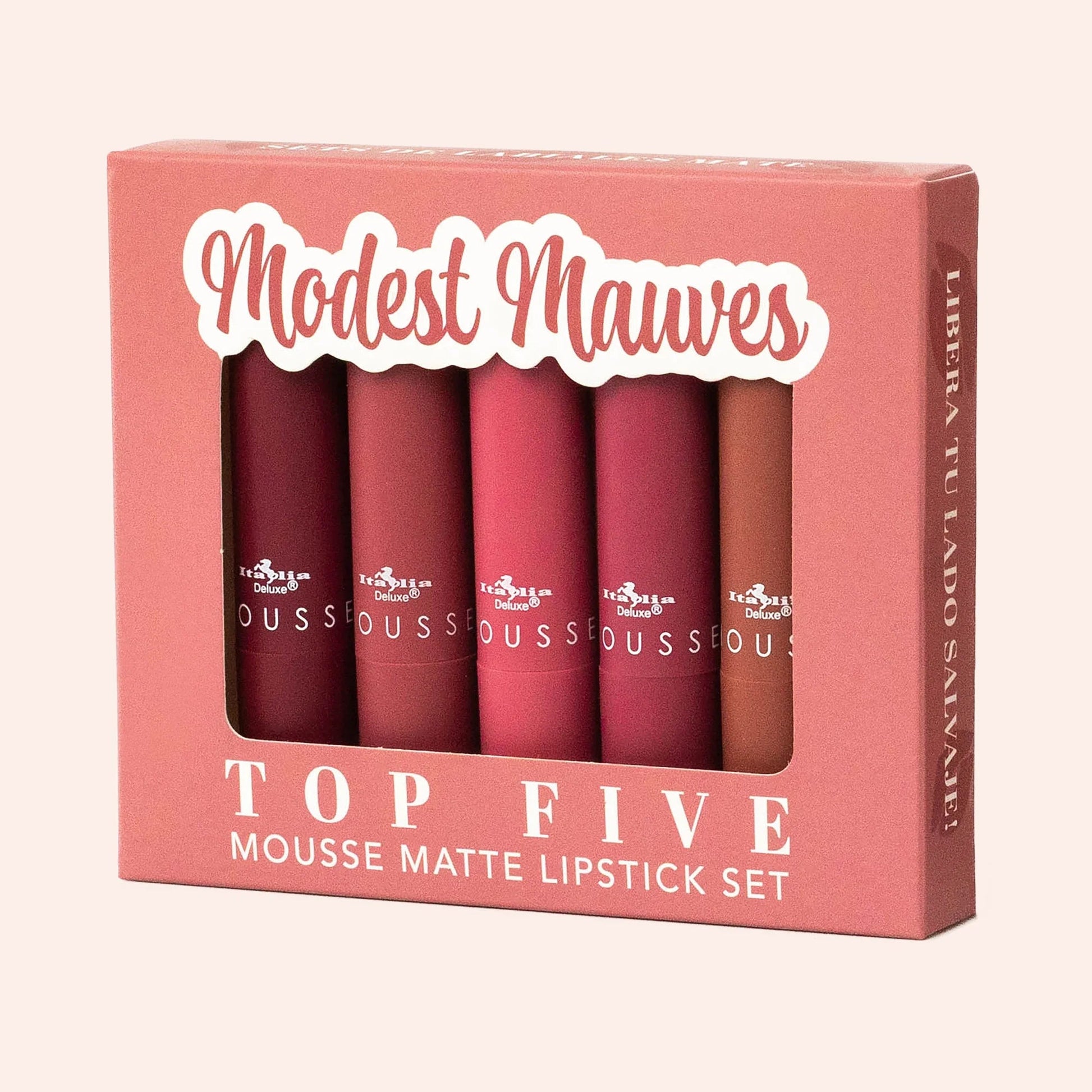 Italia Deluxe Mousse Matte Lipstick- Top Five Sets