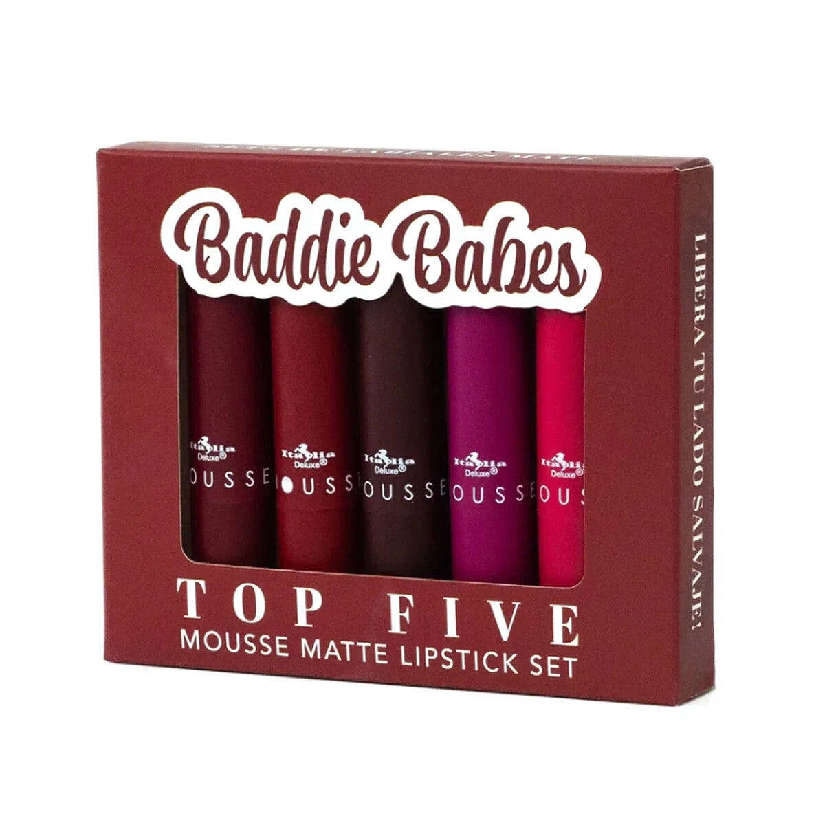 Italia Deluxe Mousse Matte Lipstick- Top Five Sets