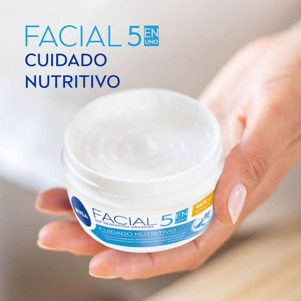 Nivea Facial 5 en 1 Crema Facial Nutritiva