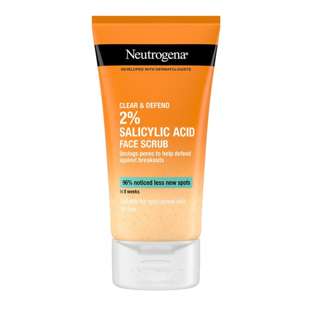 Neutrogena Clear & Defend 2% Salicylic Acid Face Scrub