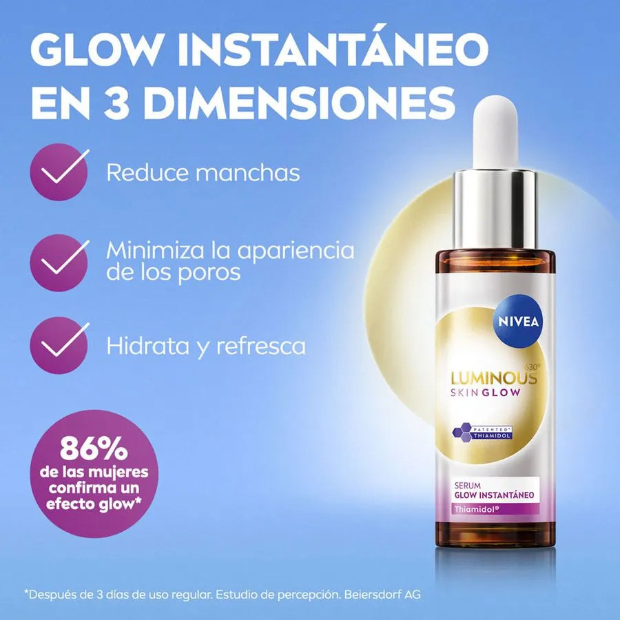 Nivea Luminous640  SKIN GLOW Sérum Glow Instantáneo