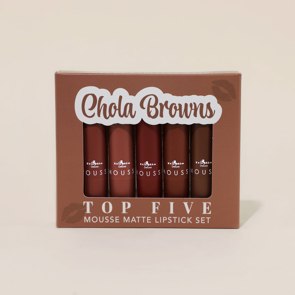 Italia Deluxe Mousse Matte Lipstick- Top Five Sets