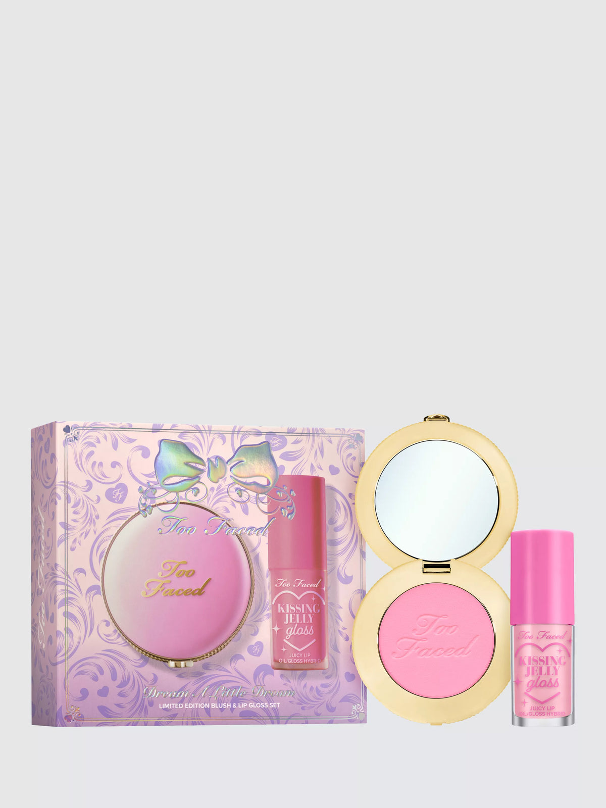 Too Faced Limited Edition Dream A Little Dream Blush & Lip Gloss Makeup Gift Set