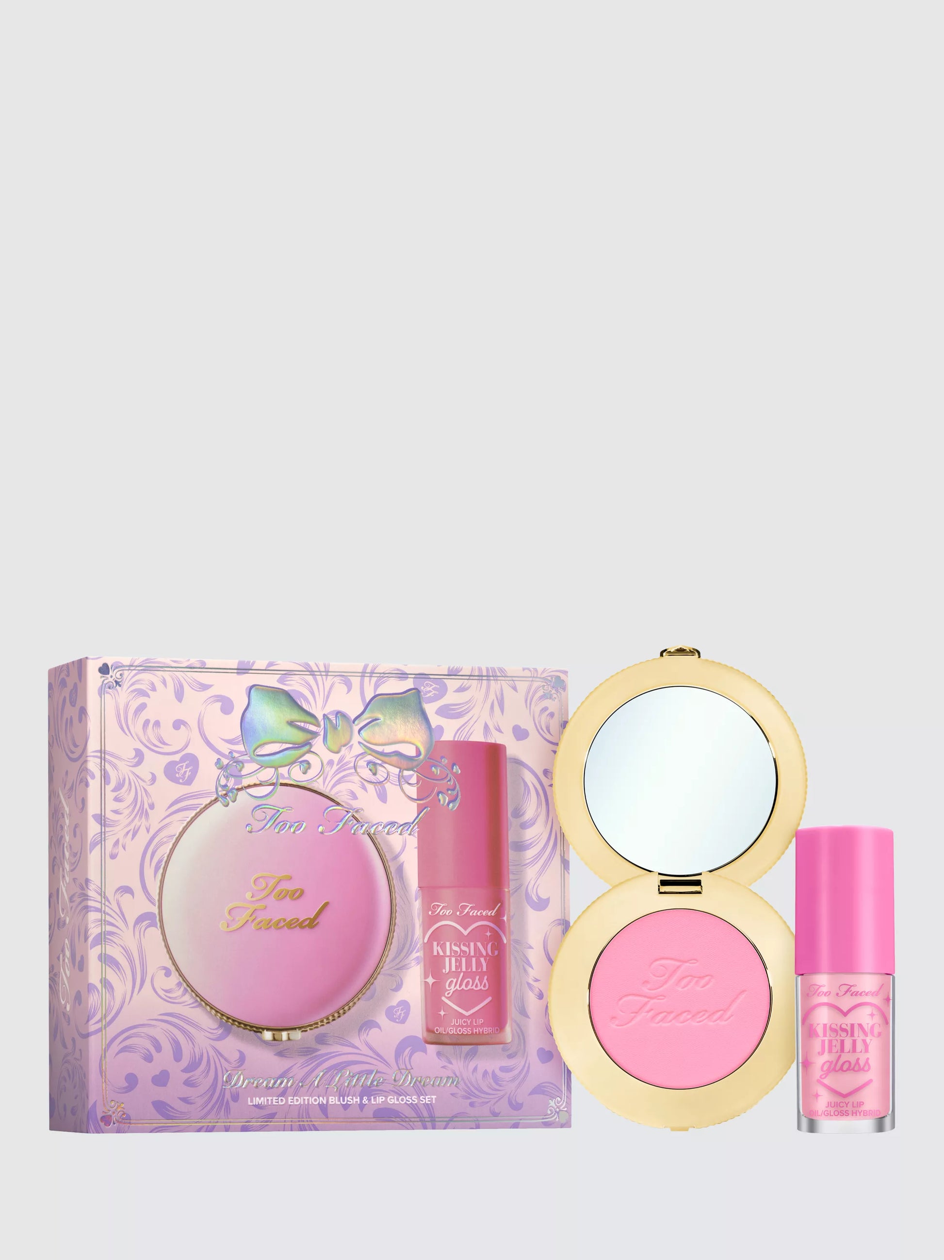 Too Faced Limited Edition Dream A Little Dream Blush & Lip Gloss Makeup Gift Set