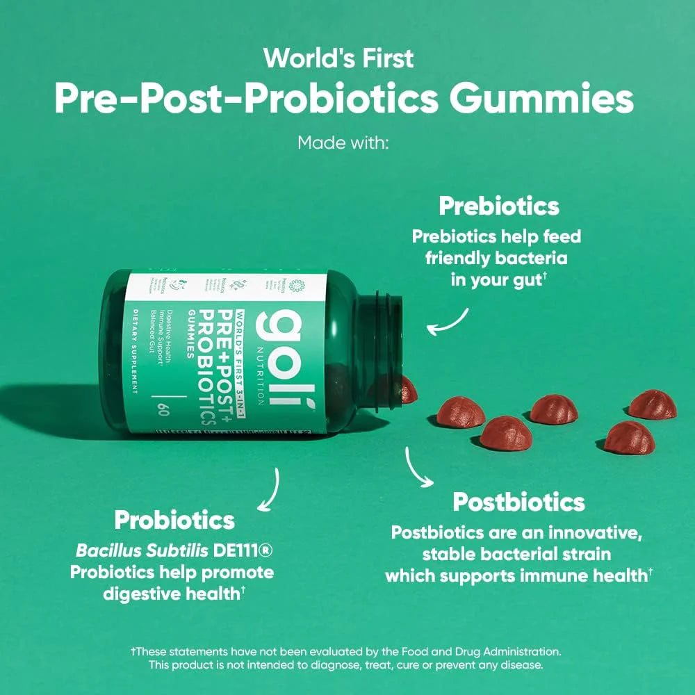 Goli Pre+ Post+ Probiotics Gummies