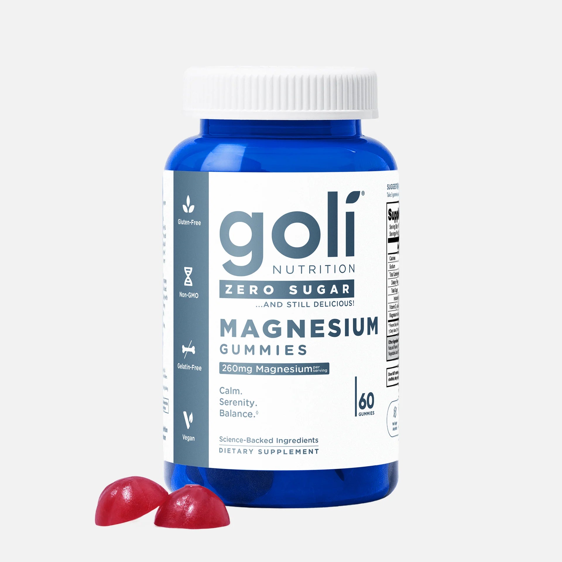 Goli Magnesium Zero Sugar Gummies