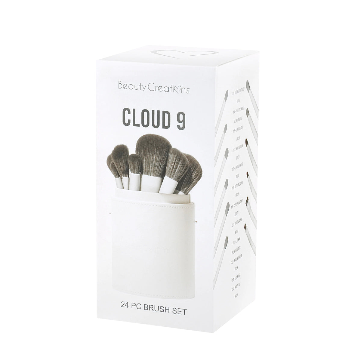Beauty Creations Set 24pcs Brochas Cloud