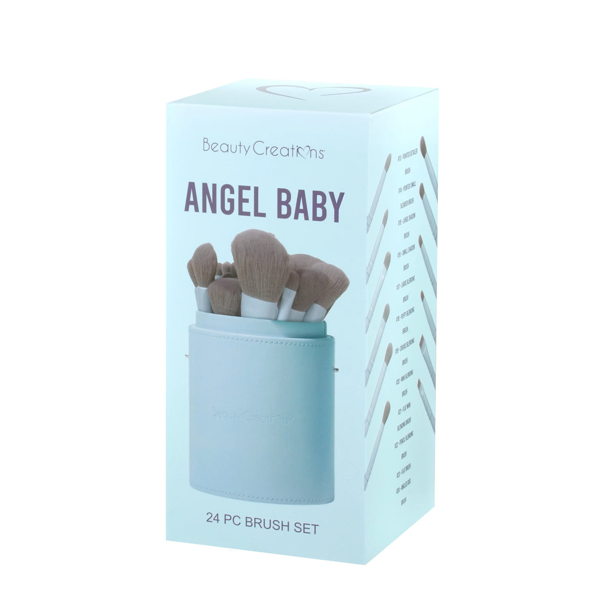 Beauty Creations Set 24pcs Brochas Ángel Baby