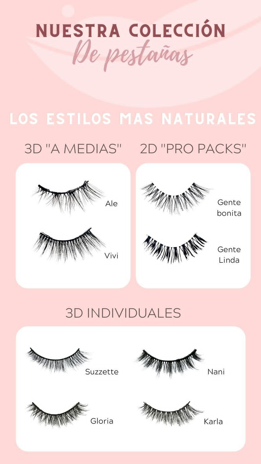 Kriz Reales Beauty Pestañas a Medias 3pack