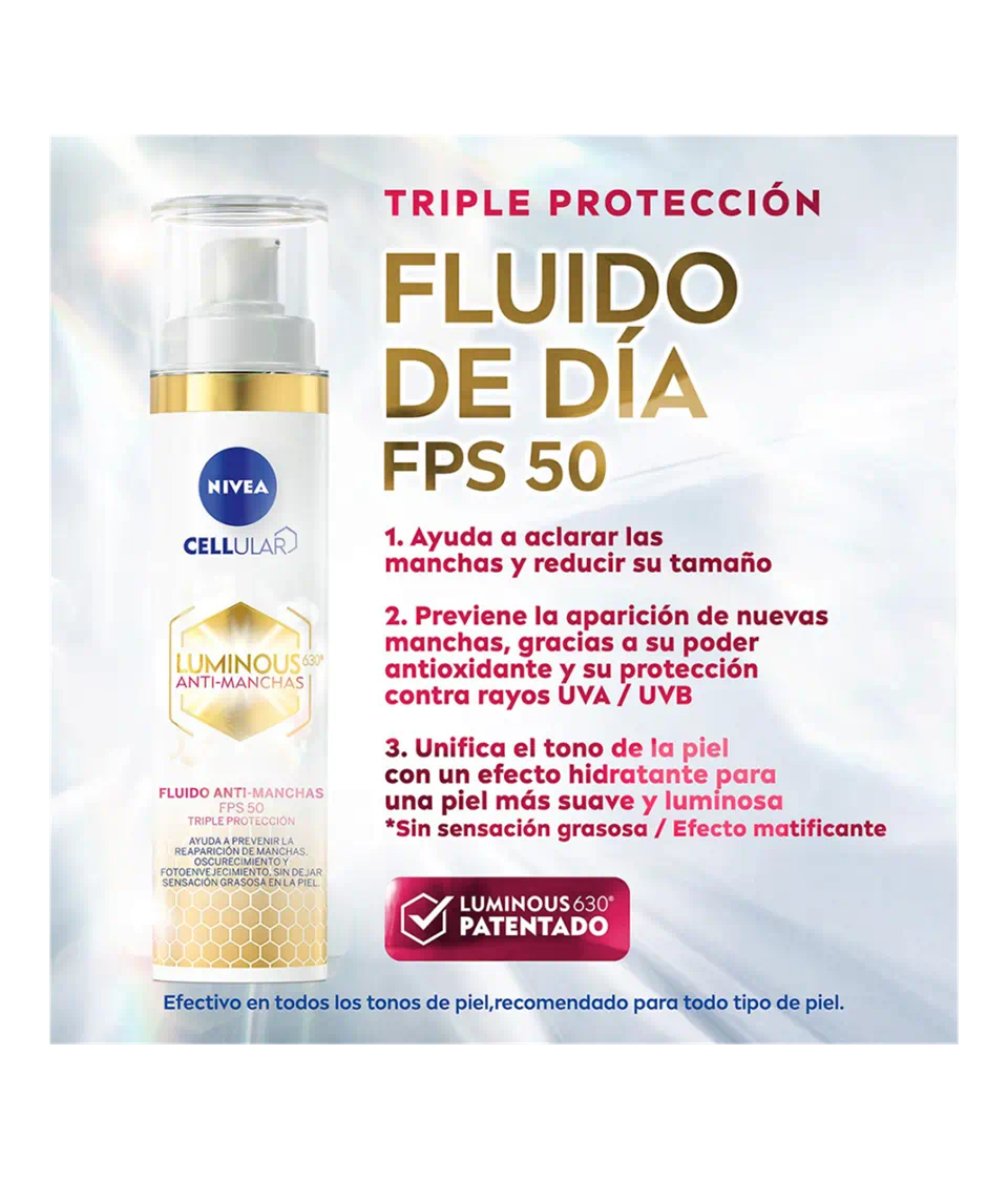 Nívea Fluido Triple Protector Solar AntiManchas SPF50