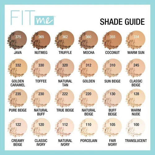Polvos Compactos Maybelline Fit Me Matte+ Poreless
