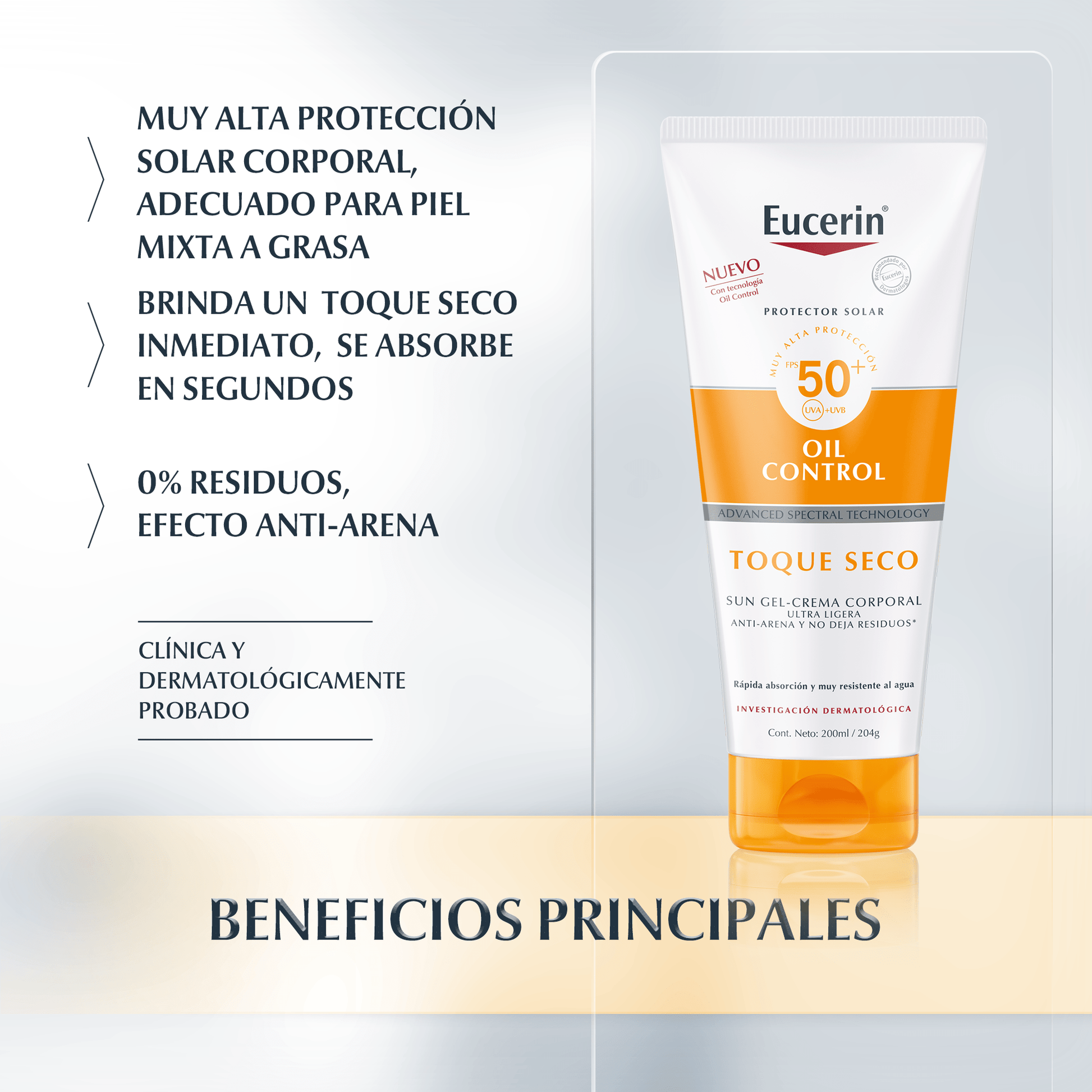 Eucerin Oil Control Corporal SPF50 Ultra Ligero