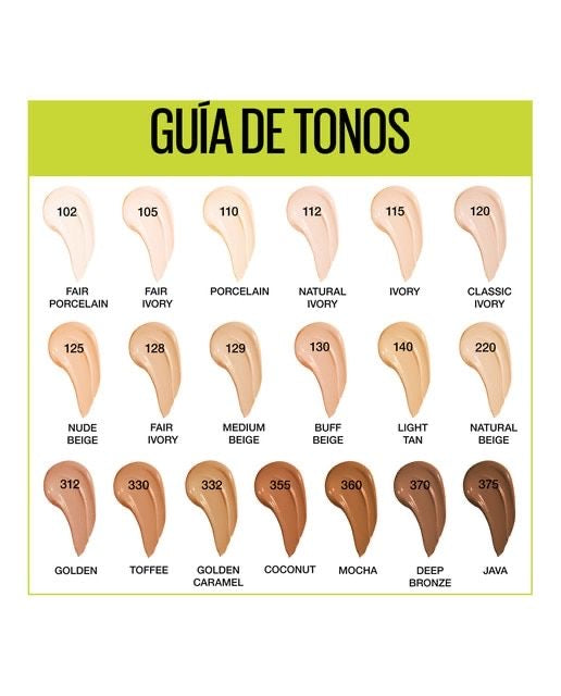 Base Líquida Superstay Maybelline 30hrs