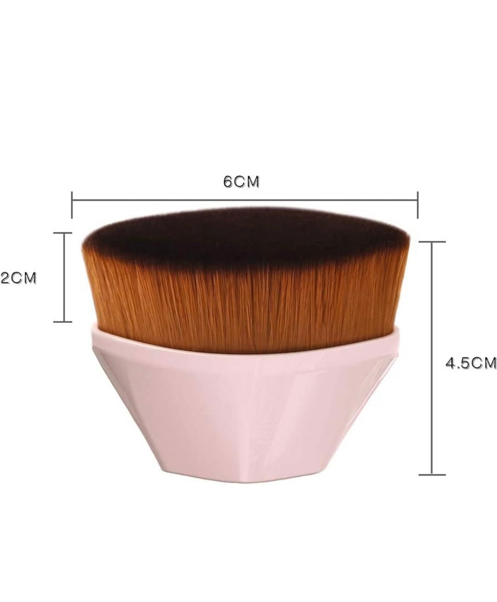 Brocha para maquillaje Kabuki Hexágono