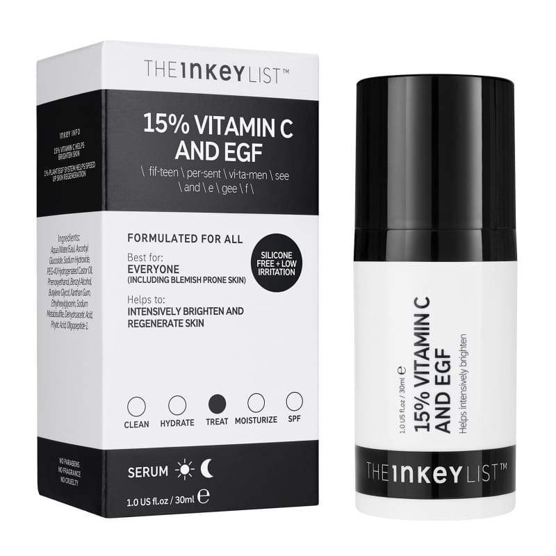 Suero de 15% Vitamina C + EGF The Inkey List